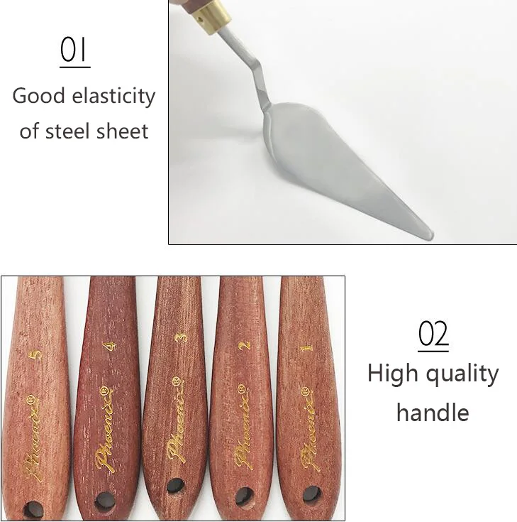 Spatula Palette Knife Painting Mixing Scraper Set for Artist Oil Painting Tools painting scraper