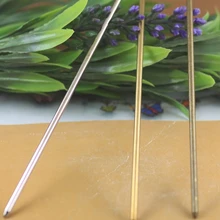 5 шт./лот 130x3 мм Игла пучок волос палочки/шпильки Заколки золото/Серебрянные хромированные длинные модные аксессуары для волос сделай сам DIY бигуди для волос аксессуары-фурнитура