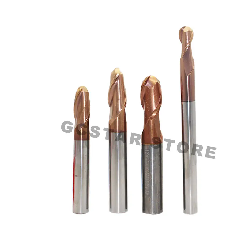 

1pc 10mm CARBIDE End Mill Ball Nose Long 150mm Radius=5mm HRC60 Solid Carbide 2Flute End Milll CNC Lathe End Milling Router BIT