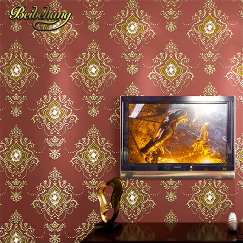beibehang new High Quality non-woven wallpaper roll damask glitter wallpaper for living room 3d wallpaper for home decorati beibehang new High Quality non-woven wallpaper roll damask glitter wallpaper for living room 3d wallpaper for home decorati