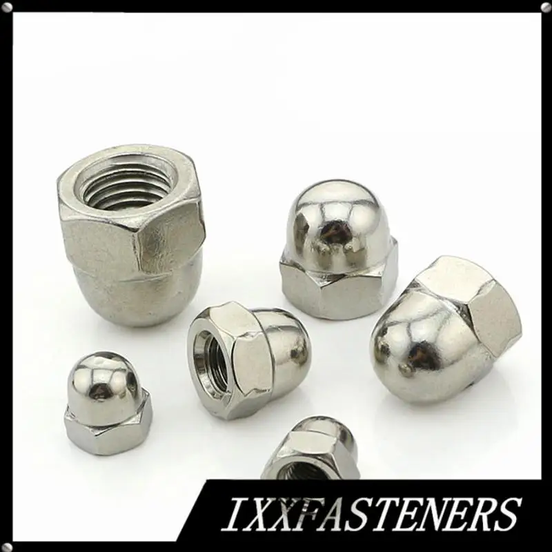 M4 M5 M6 M8 M10 M12 M16 M20 Dome Nut To Fit Metric Bolts Zinc Plated DIN1587 