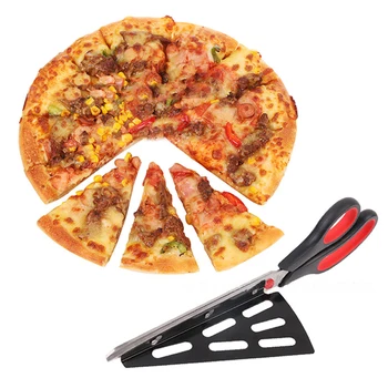 

Pizza Scissor Stainless Steel Slicer Pizza cutter Slicer Knife Home-use Multifunctional Baking Tool Kitchen Accessories 2pcs/set