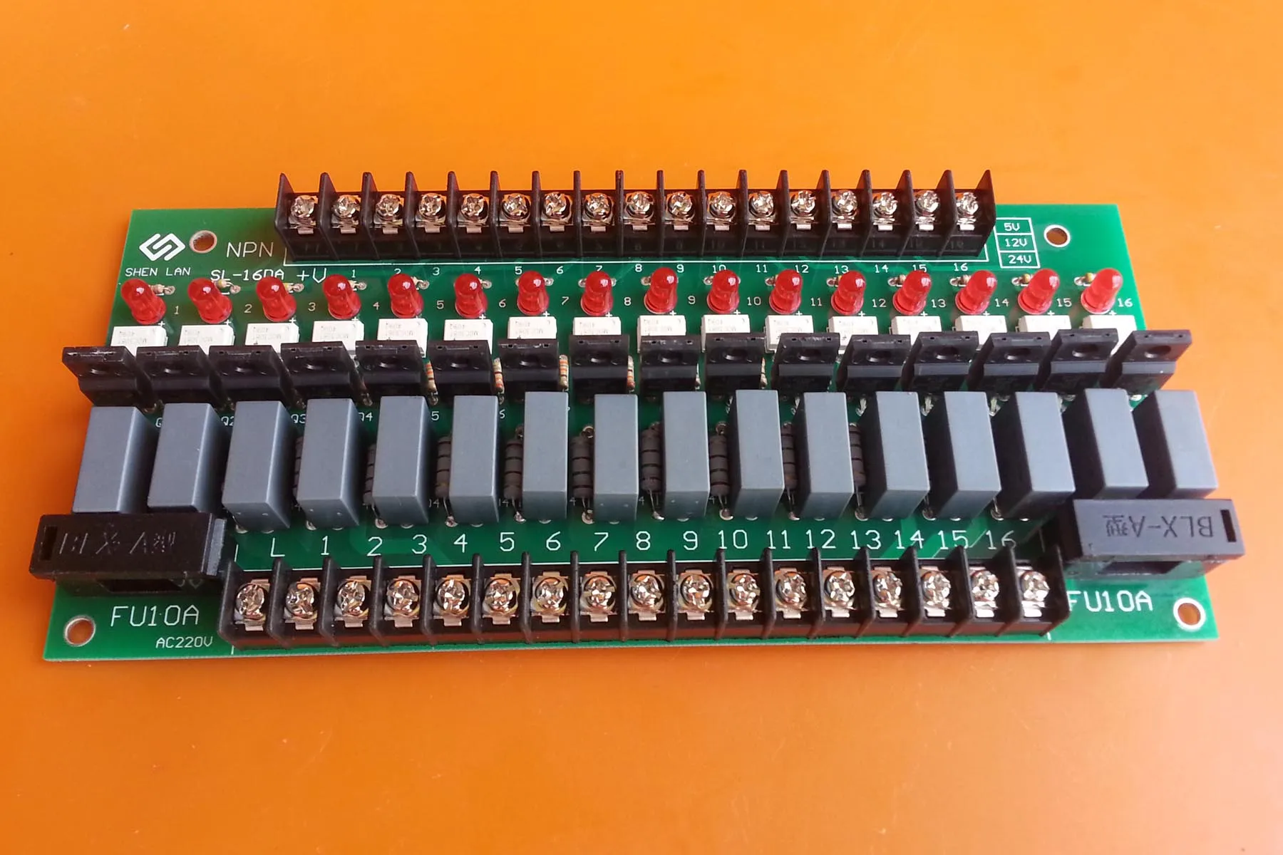 16 way SCR PLC amplifier output board 220V output board power board SL