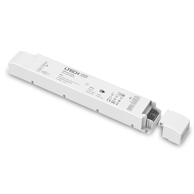 Led интеллектуальная система для водителя DMX512 RDM AC100-240V вход 12 В 6.25A 75 Вт Выход Push Dim DMX мерцание Led затемнение CCT драйвер питания