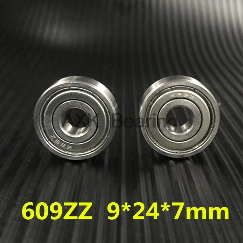 9mm OD 24mm Width 7mm 609-Z 609-Z Radial Ball Bearing Double Shielded Bore Dia