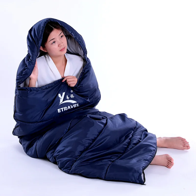 Winter outdoor products adult nature hike portable lazy bag Outdoor camping travel warm cotton sleeping bag Winter outdoor products adult nature hike portable lazy bag Outdoor camping travel warm cotton sleeping bag