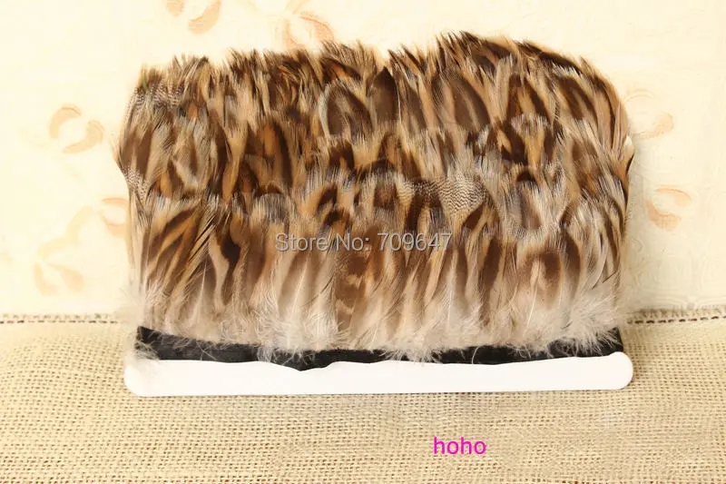 

10Yards/lot!5-8cm Wide Natural Mallard Duck Barred Plumage Feather Trim,Duck Feather Fringe,feather decoration