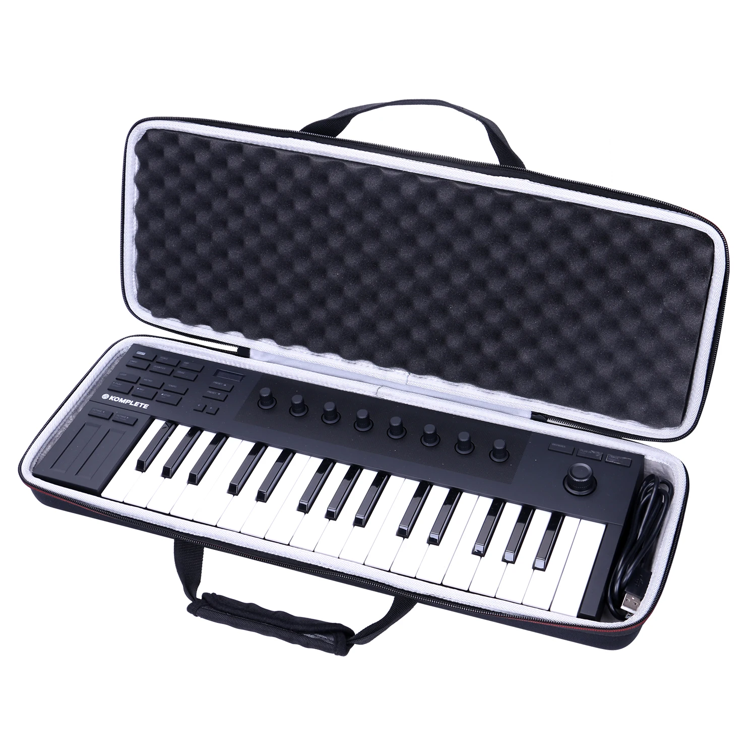 Carrying Hard Case LTGEM EVA Waterproof for Native Instrument Komplete Kontrol M32 Controller Keyboard