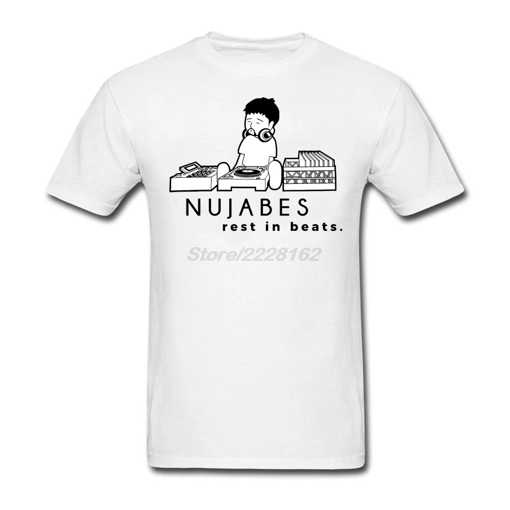 Хорошие мужские футболки Nujabes rest in DJ дешевые и изысканные Корейская