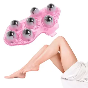 

Handheld Stainless Steel Beads Massage Glove Comb Brush Head Body Massaging Muscle Relaxing Improve Blood Circulation 14.5x7.5