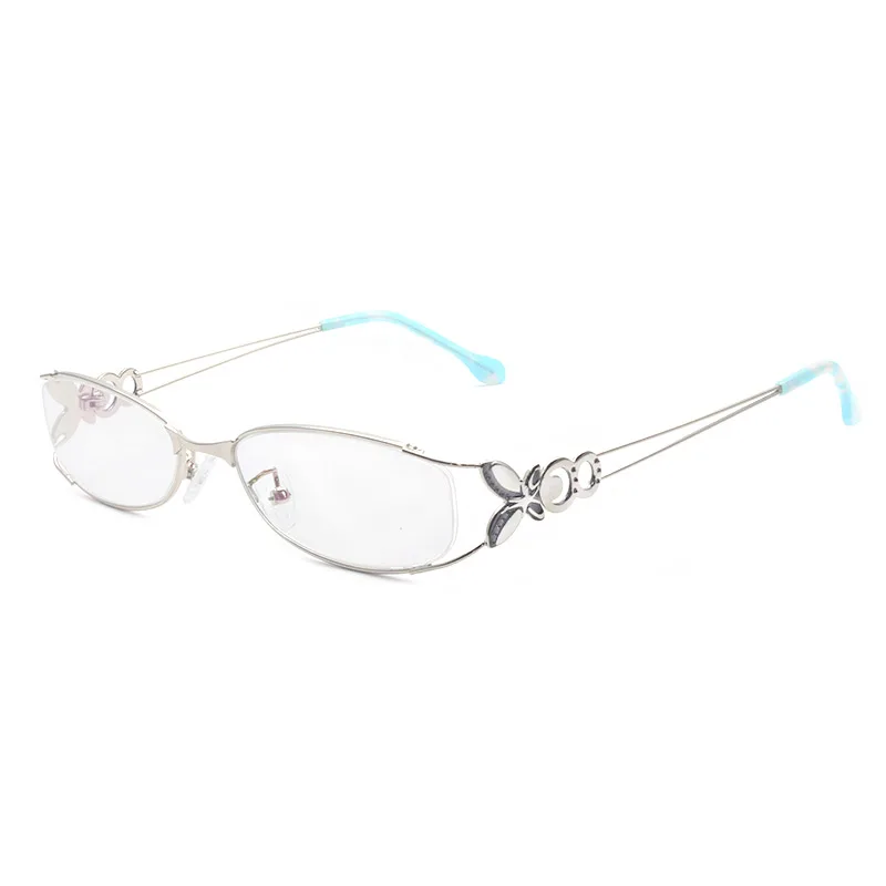2565 женские металлические очки в форме бабочки, оправа, оптические очки по рецепту для женщин, модные очки, оправа для очков