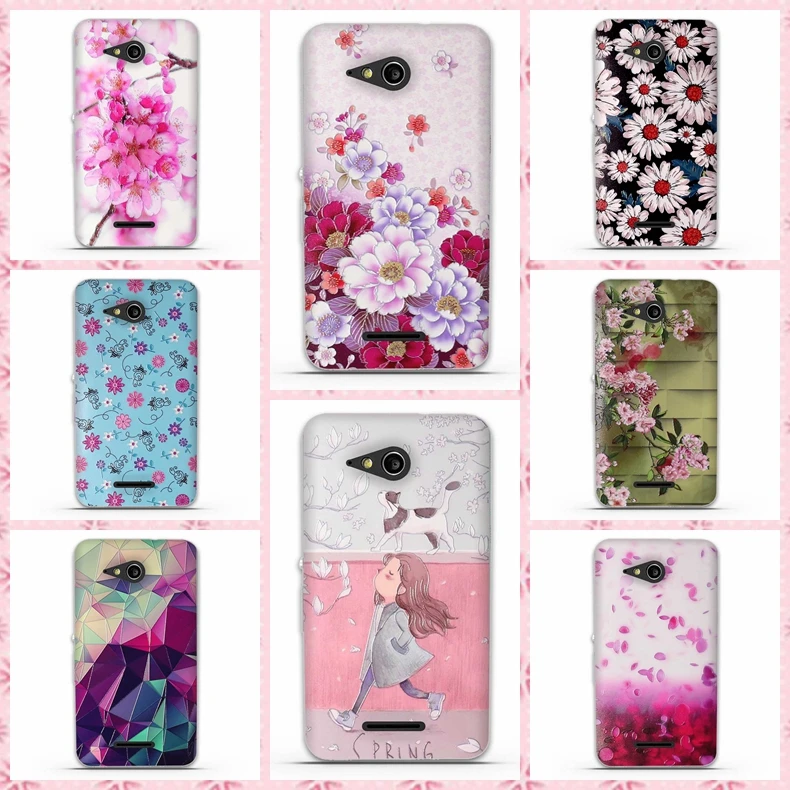 

3D Cover Case For Sony Xperia E4G E2003 E2006 E2053 Mobile Phone Case Soft TPU Back Cover For Sony Xperia E4G Silicon Bag Funda