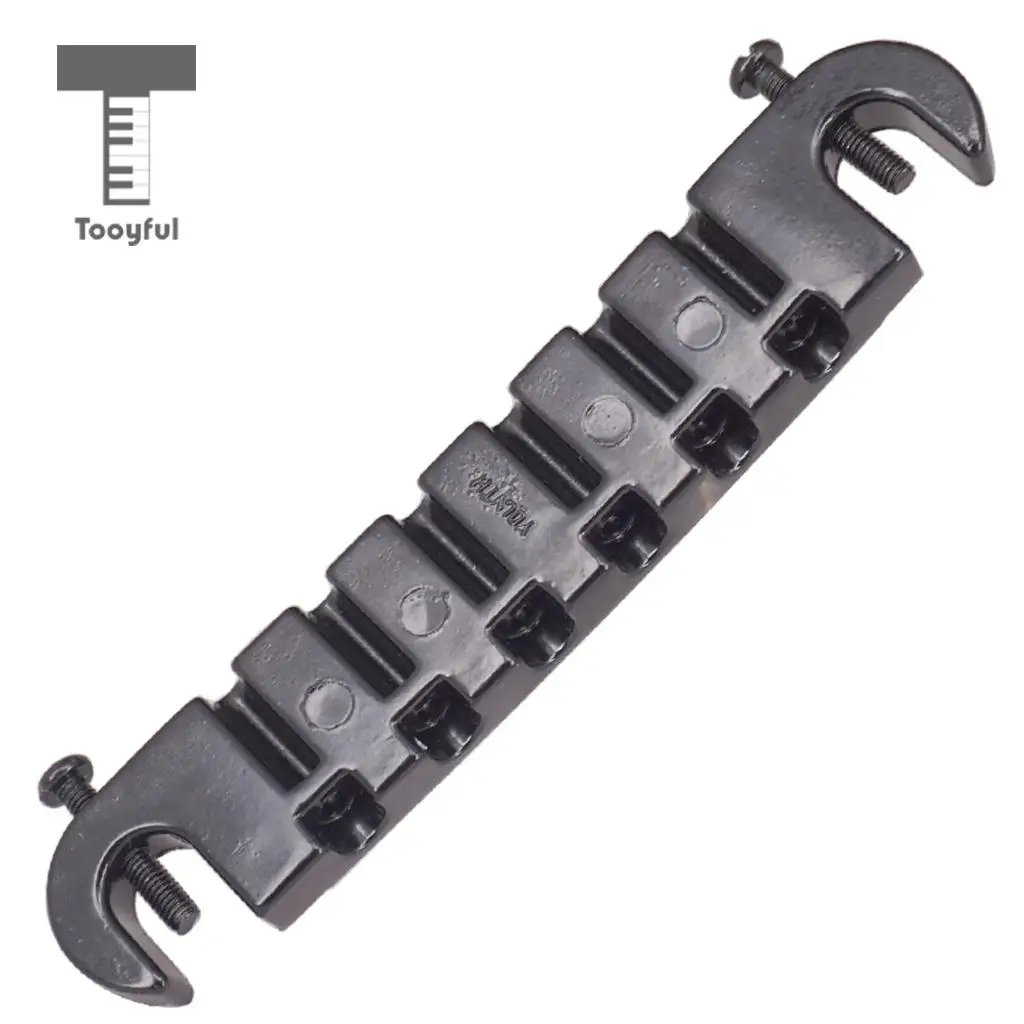 Tooyful Compensated Wraparound Bridge Tailpiece with Studs for LP Style Guitar Parts Accessories