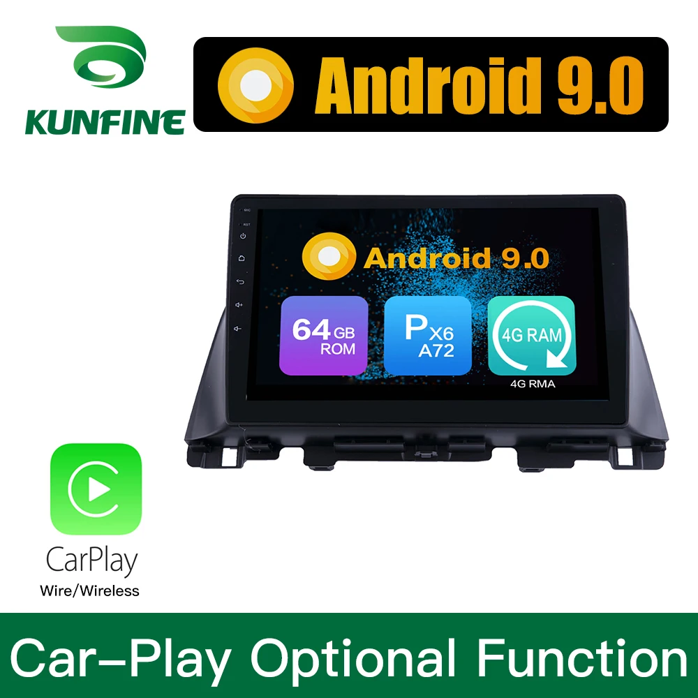 Android 9 0 Ram 4G Rom 64G PX6 Cortex A72 автомобильный DVD GPS мультимедийный плеер стерео для KIA K5 2016