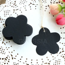 4X5 см(со шнуром) новинка цветок форма Подарочный бумага для надписей пустые ценники Закладка ручной работы hangtag zakka(ss-1229