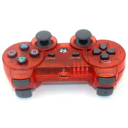JIELI Беспроводной Bluetooth прозрачный Цвет контроллер для sony Игровые приставки Dualshock 3 PS3 контроллер вибрации геймпад