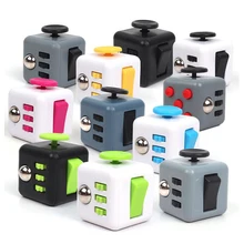 Super recommended 11 Colors Fun Fidget Cube Toy Dice Anxiety Attention Anti stress Puzzle Magic Relief Adults Funny Fidget Toys