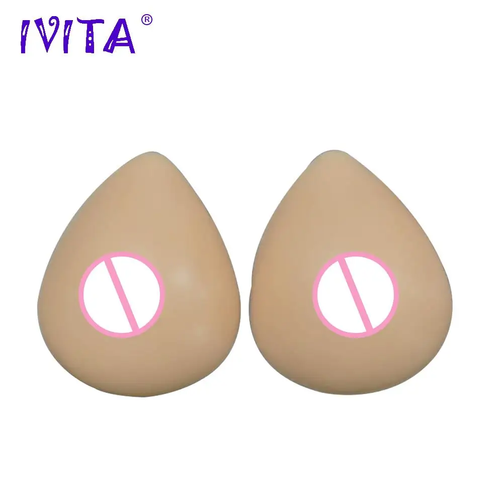 

IVITA 3600g Suntan Realistic Silicone Artificial False Breast Fake Breast Forms For Men Sexy Crossdresser Drag Queen Mastectomy