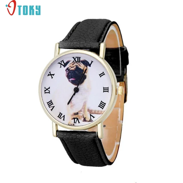 Watch OTOKY Willby Watch Dog Pug Watch Women Girl PU Leather Quartz Wrist Watche Watch OTOKY Willby Watch Dog Pug Watch Women Girl PU Leather Quartz Wrist Watche