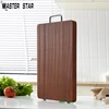 Master Star Black Walnut Wooden Chopping Board Kitchen Thick Blocks Nature Whole Wood Cutting Board With Handle ► Photo 1/5