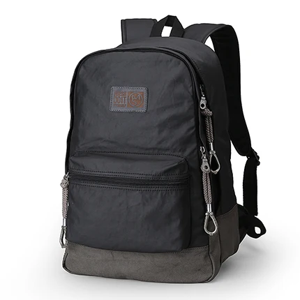 Мужской рюкзак, винтажный брезентовый Рюкзак, школьный ранец, мужские дорожные сумки, большая вместительность, школьные сумки для отдыха, Mochila MS_813 - Цвет: Black