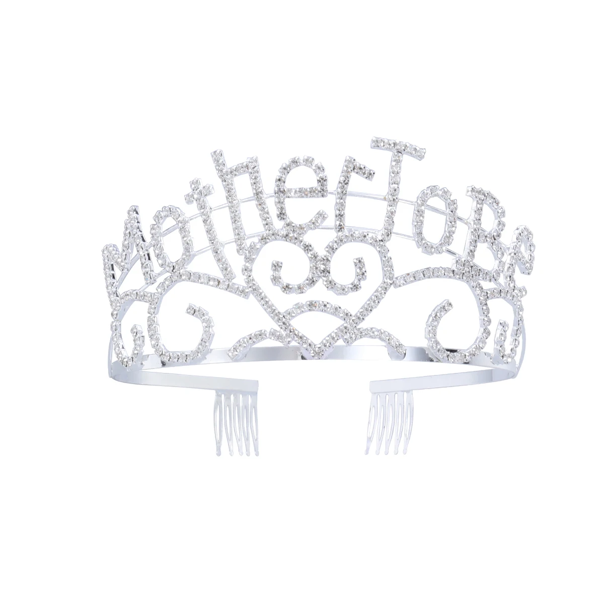 Металлическая корона Мать To Be Tiara Hearts со сверкающими Стразы для душа будущее
