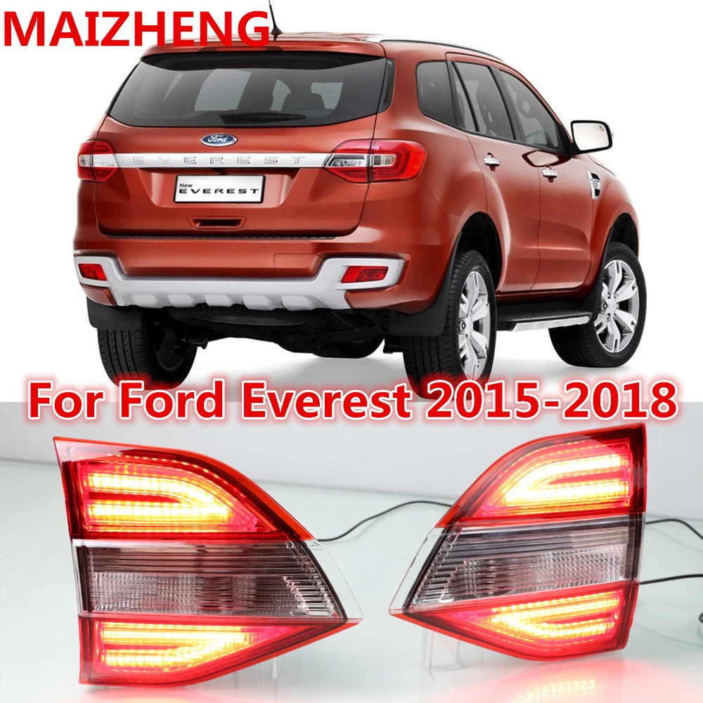 Kopen LED achterlicht voor Ford Everest Endeavour Achterbumper Licht 2015 2016 2017 2018 Rear Fog Lamp DRL remlicht