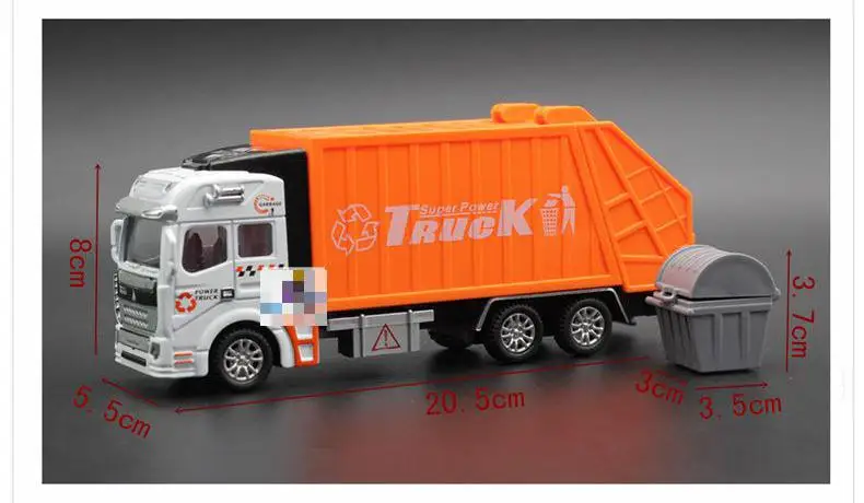 1:32 Diecast Автомобили мусоровоза металлическая модель автомобиля Динки игрушки для