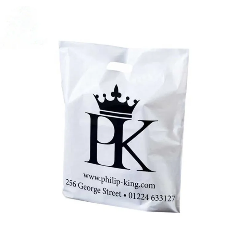 500pcs/lot 30x40cm customized plastic shopping bags / logo printed plastic packaging bag /custom ...