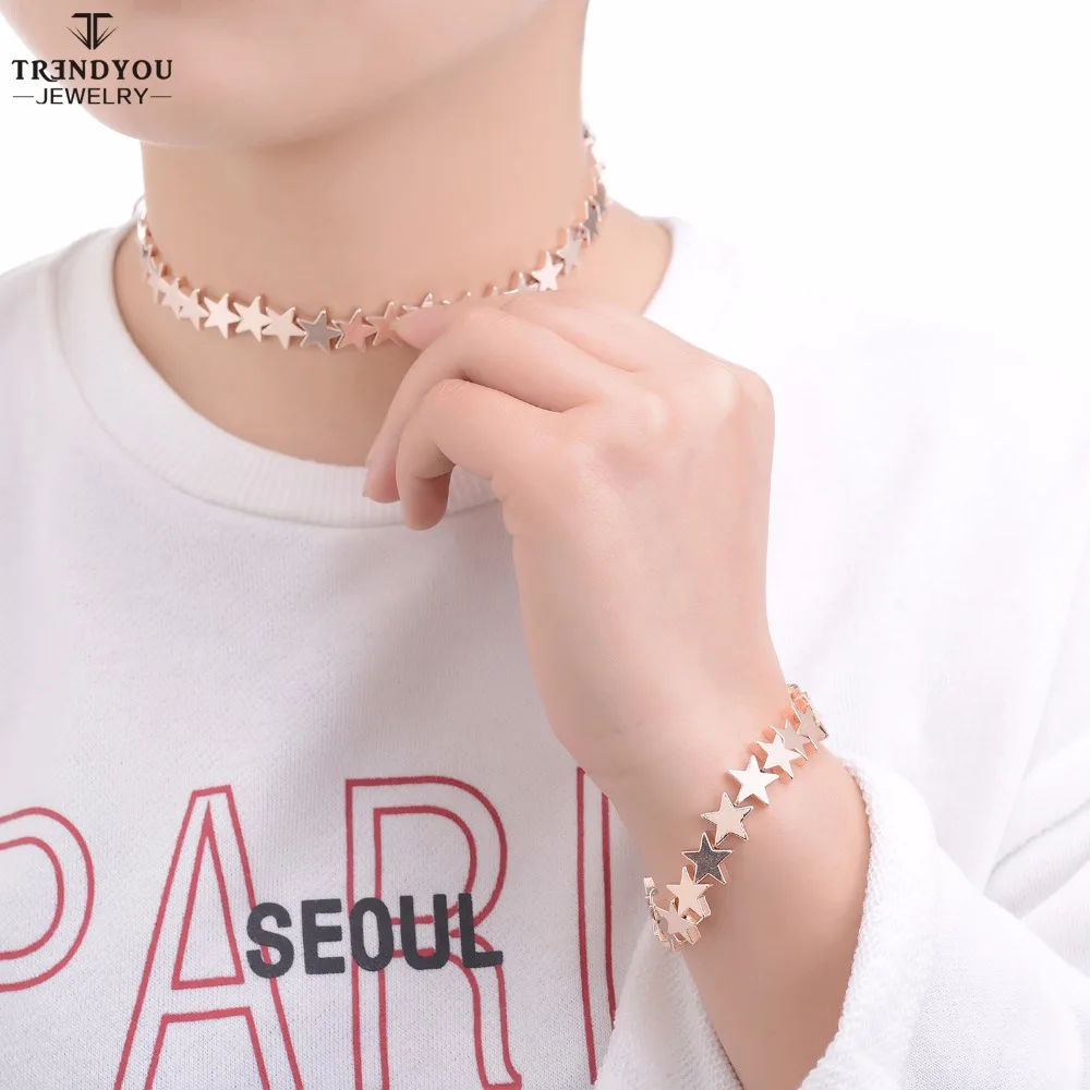 Trendyou Jewelry звезды браслет из бисера KC золото Цвет с 6 см Расширение цепь горячие