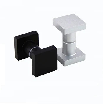 

Square Solid Aluminum Glass Door Knob Pull Handle Shower Box Entry Gate