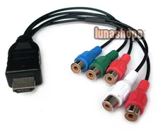 HDMI 19 pins To 5 RCA Video font b Audio b font AV Adapter Cable Converter