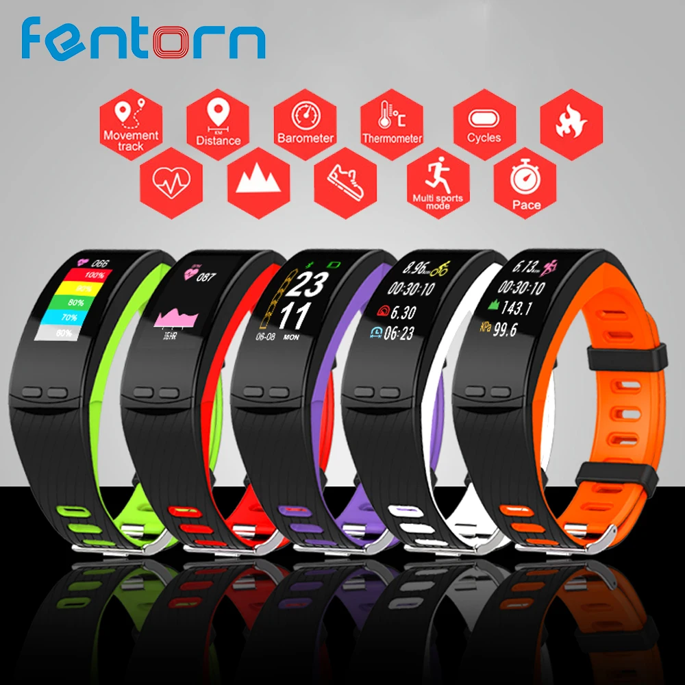 

Fentorn P5 GPS Fitness Tracker Heart Rate Monitor Altitude Barometer Smart Bracelet Fitness Watch Band for IOS Huawei xiaomi