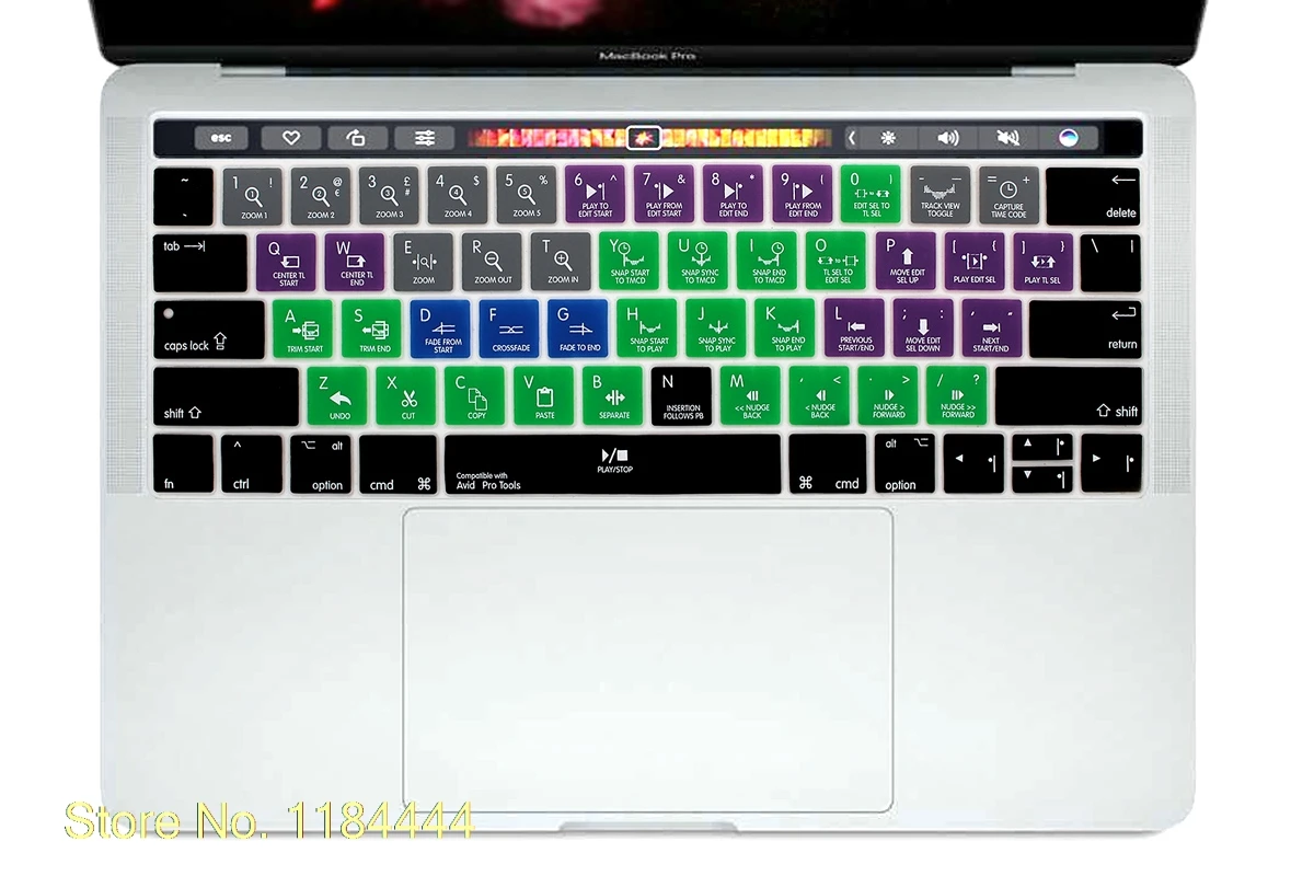 Инструменты Avid Pro горячая клавиша силиконовый чехол для клавиатуры Macbook 13 дюймов