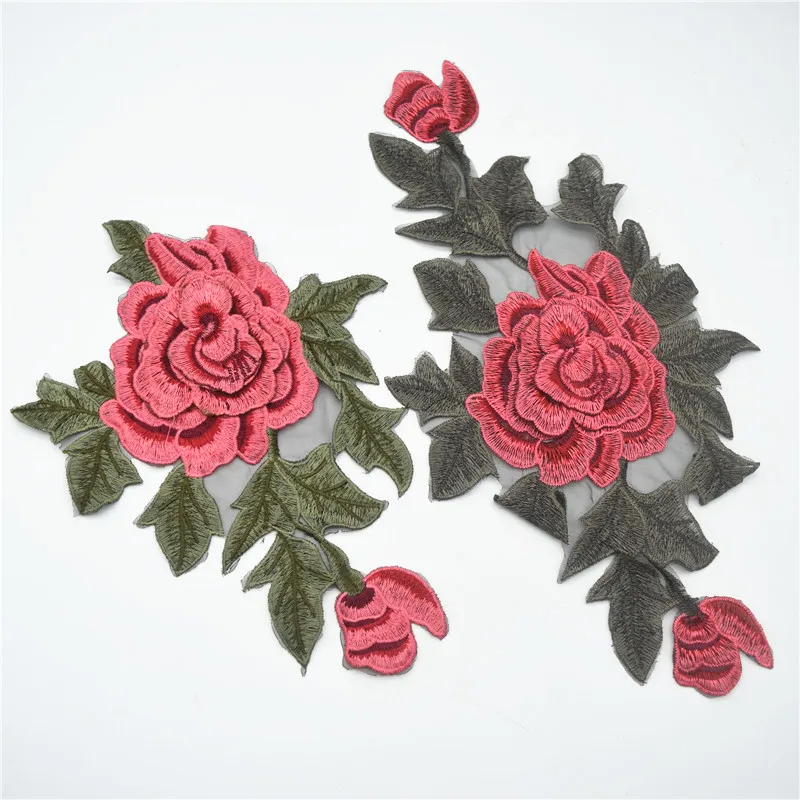 Вышитые венецианские Цветочные нашивки для одежды шитья | Дом и сад