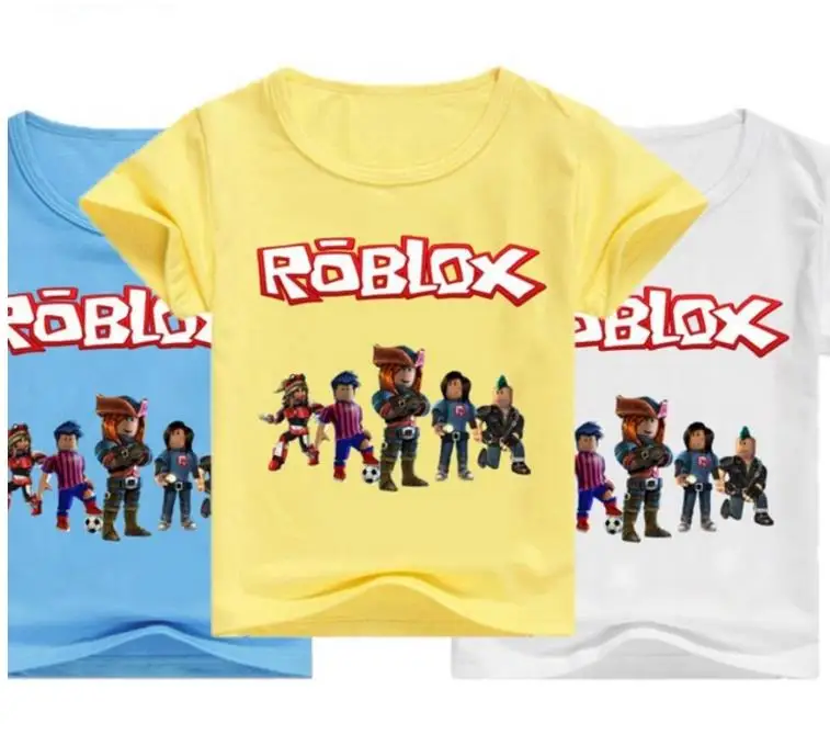 

Cartoon Children Kids Short Sleeve Clothes Shirt Red Sports Tee 3D Print Roblox Children Boys Tops Girls Tees Summer T Shirts