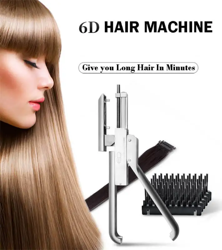 6D Professional Hair Extension High-end Hairdressing Metal Tools Seamless Natural Hair Extension Machine 6D Professional Hair Extension High-end Hairdressing Metal Tools Seamless Natural Hair Extension Machine
