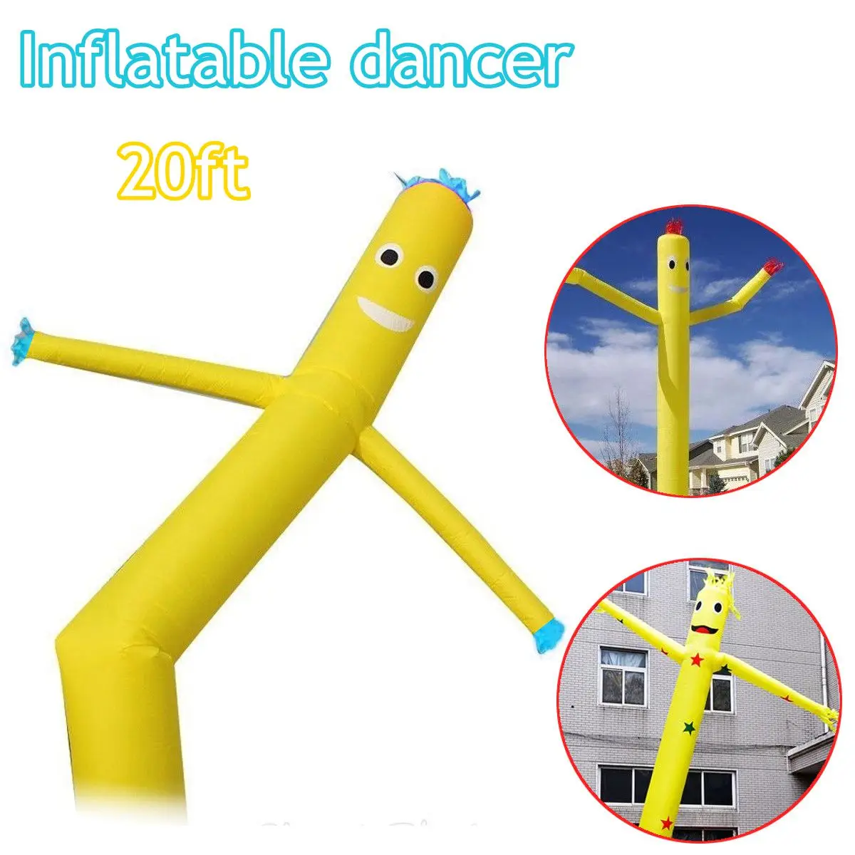 

20ft/6m Inflatable Advertising Air Dance r Tube Puppet Sky Flag Wavy Man Wind Dancing Inflatable Tube Man