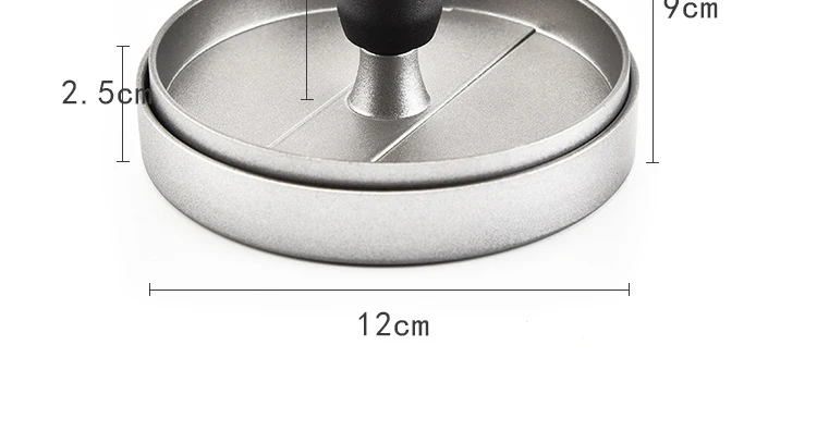 1 Set Round Shape Hamburger Press Aluminum Alloy 11 cm Hamburger Meat Beef Grill Burger Press Patty Maker Mold