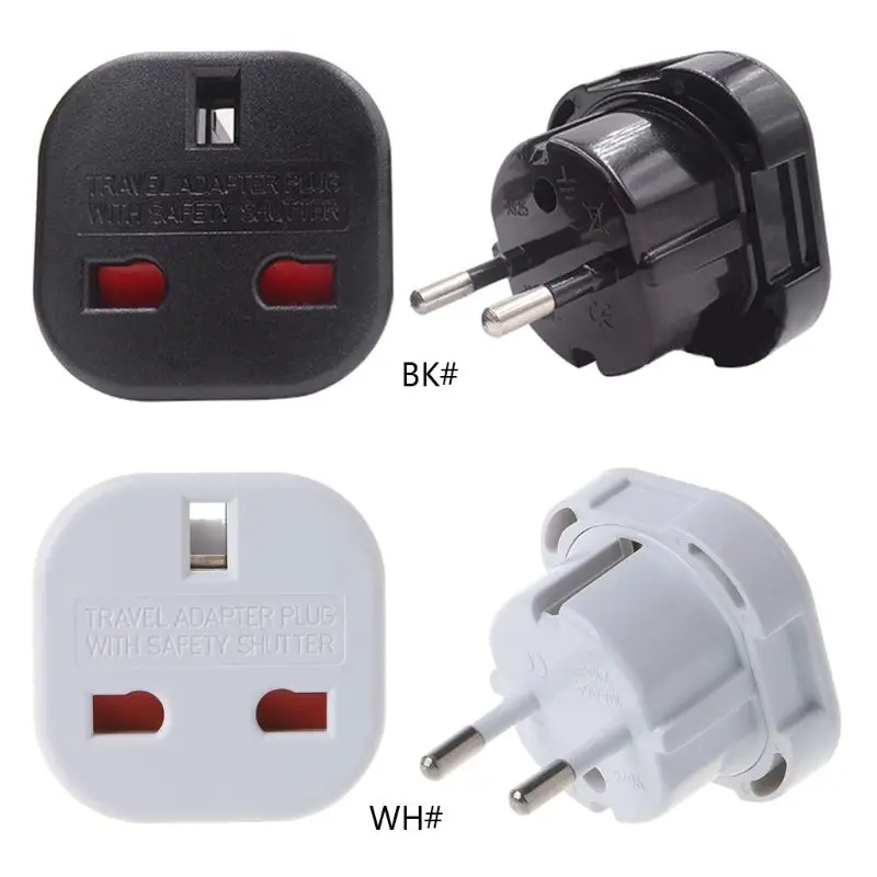 AC адаптеры питания Розетки конвертер Великобритании в ЕС Plug 240 в путешествия отель офис для Apple iPhone HTC, Huawei, Xiaomi samsung
