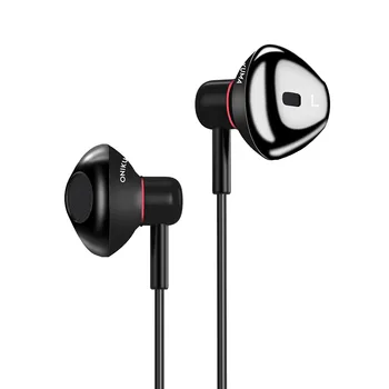 

KISSCASE Black Wired Earphone For Mobile Phone Sport Stereo Earbuds Volume Contorl Headset With Microphone Game Music Earphones