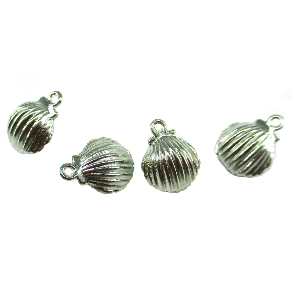 Эмалированные Подвески в виде ракушки из сплава с жемчужными бусинами для ожерелья и браслетов, изготовление ювелирных изделий своими руками