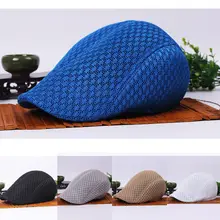 Мужская сетчатая дышащая Кепка для водителя гольф вождения плоская кепка берет шляпа CSHAT0029
