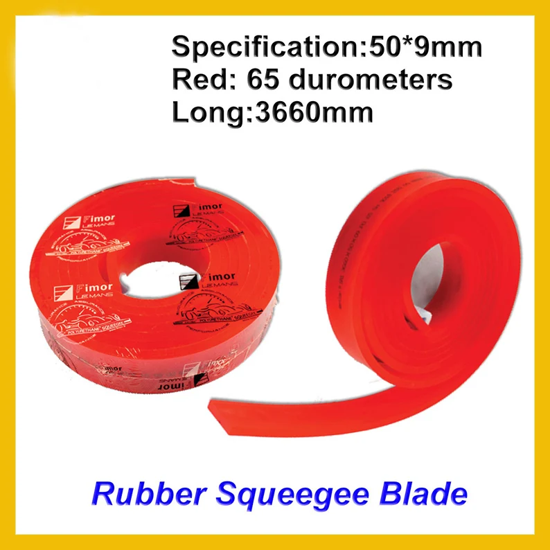 

One Roll Screen Printing Squeegee Scraper Strips Silk Screen Printing Squeegee Blade France FIMA 65 Duro Durometers 142 Inch