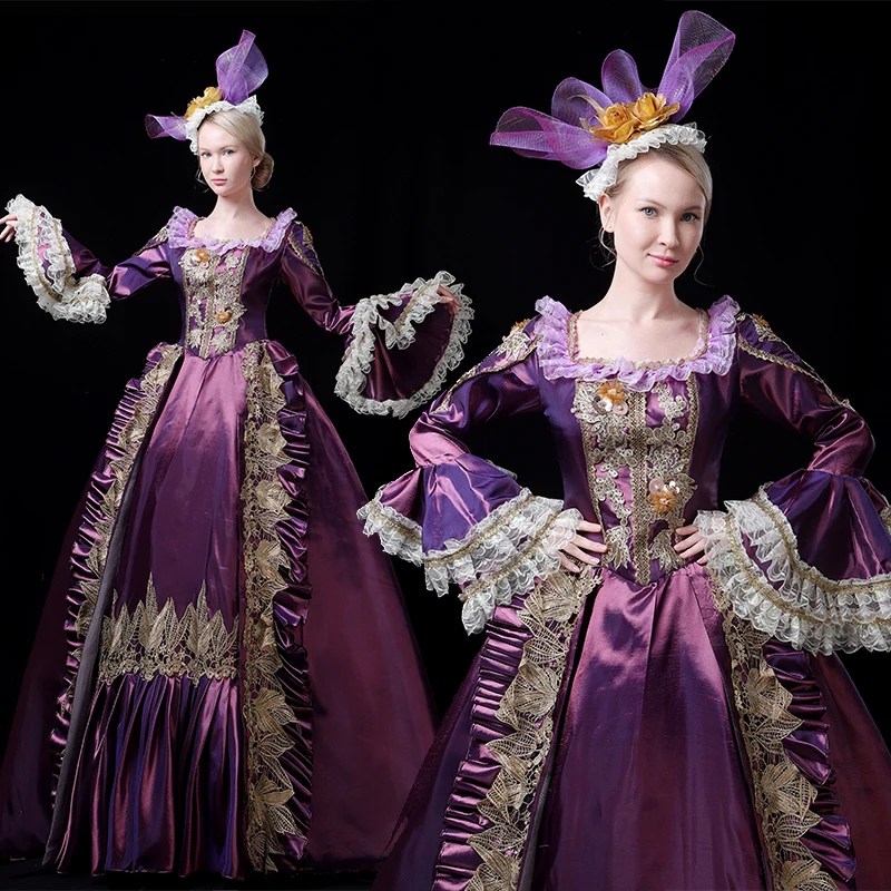 purple rococo dress