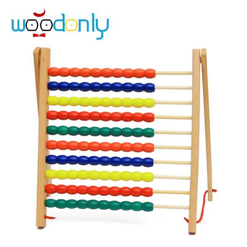 Montessori Math wooden abacus learn math count operation nursery teaching aids educational toys children's | Игрушки и хобби