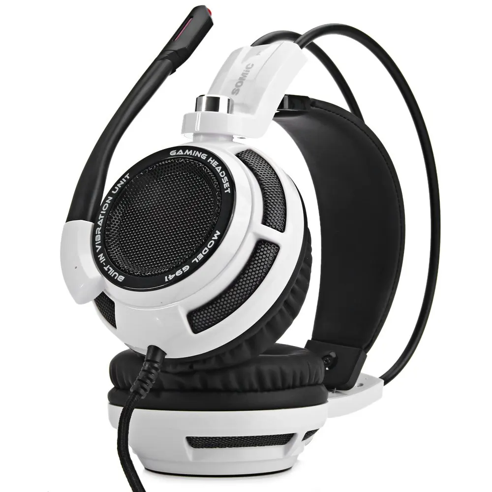 Продажа Somic G941 USB 7,1 виртуальная игровая гарнитура с микрофоном вибрации стерео Бас игры наушники светодиодный светильник для компьютера PC Gamer