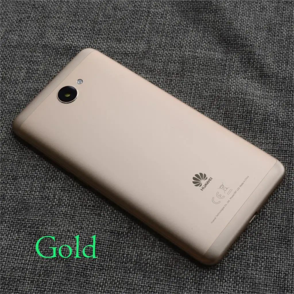 Аккумулятор задняя крышка корпус чехол для huawei Y7 - Цвет: gold