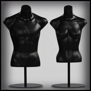 

New Arrival FRP Male and Female Black Mannequin Dumb Black Dummy Window
