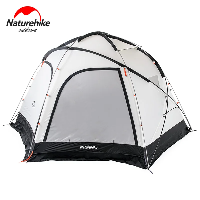 Naturehike Облако Burst Shelter 8-10 человек палатка для семьи команда большая палатка 2 в 1 тент - Цвет: Beige Yellow